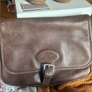 Vintage coach messenger, chocolate brown